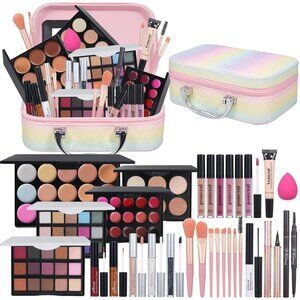 All In On Makeup Kit Makeup Set For Teens, Women, Girl and Beginners Includes Ey